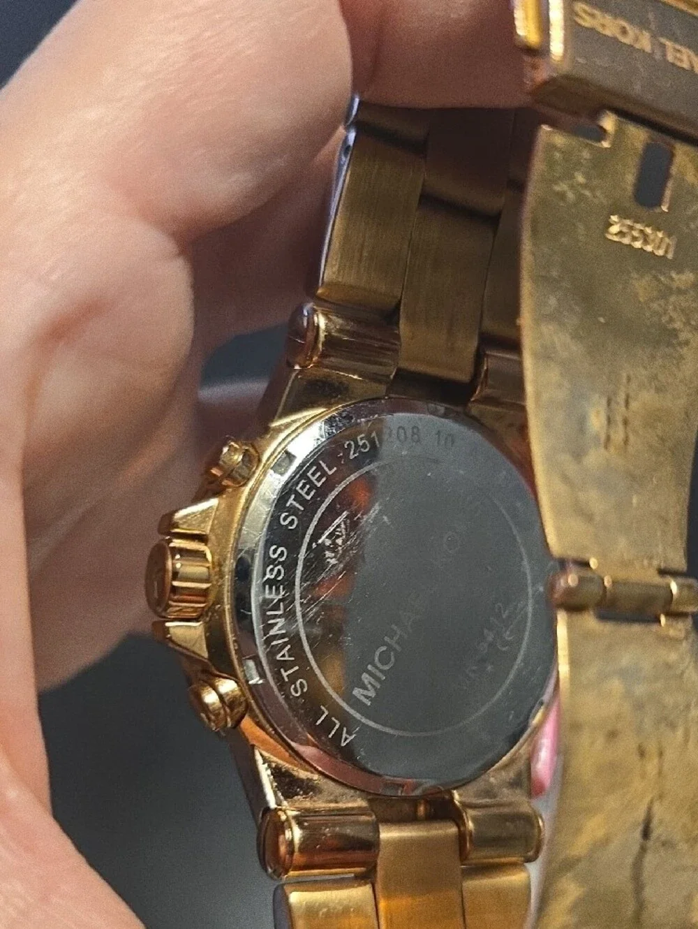 Michael Kors Women's Rose Gold Crystal-Trim Chronograph Watch- Small Wrist